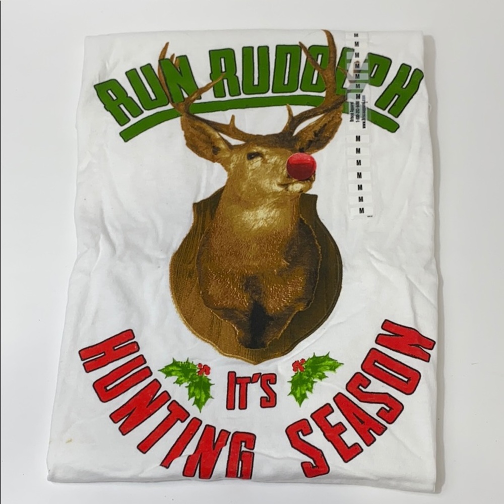 Run rudolf it’s hunting season graphic tee